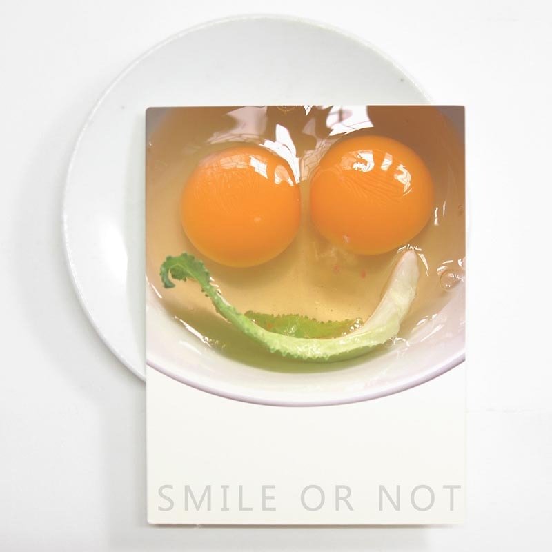 厨房里的To Be, or Not to Be 原创装饰画鸡蛋Smile or Not（不含框） - 海报/装饰画/版画 - 纸 橘色