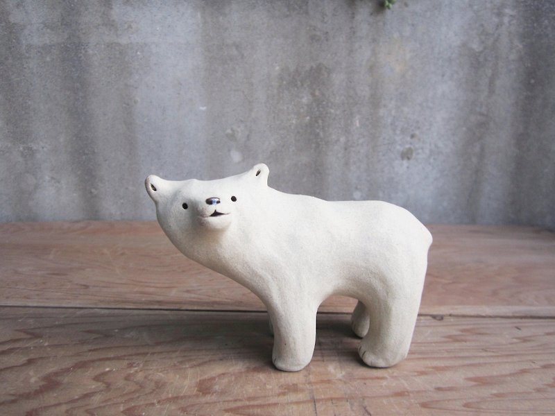 消失的北极-北极熊I - 摆饰 - 陶 