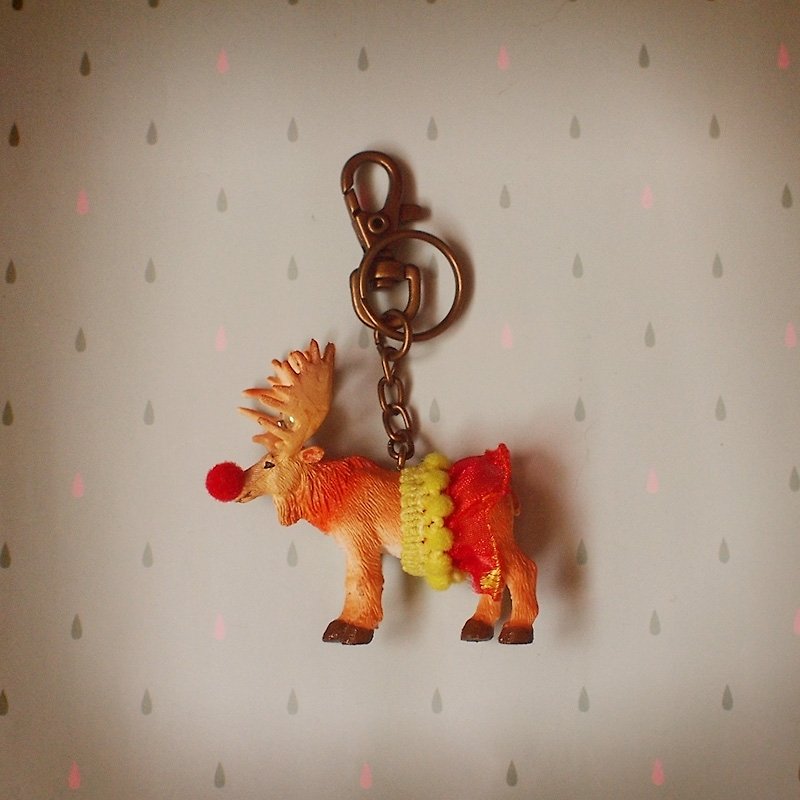 圣诞礼物 /华丽的冒险 - 红鼻子麋鹿款 钥匙圈 - 钥匙链/钥匙包 - 塑料 