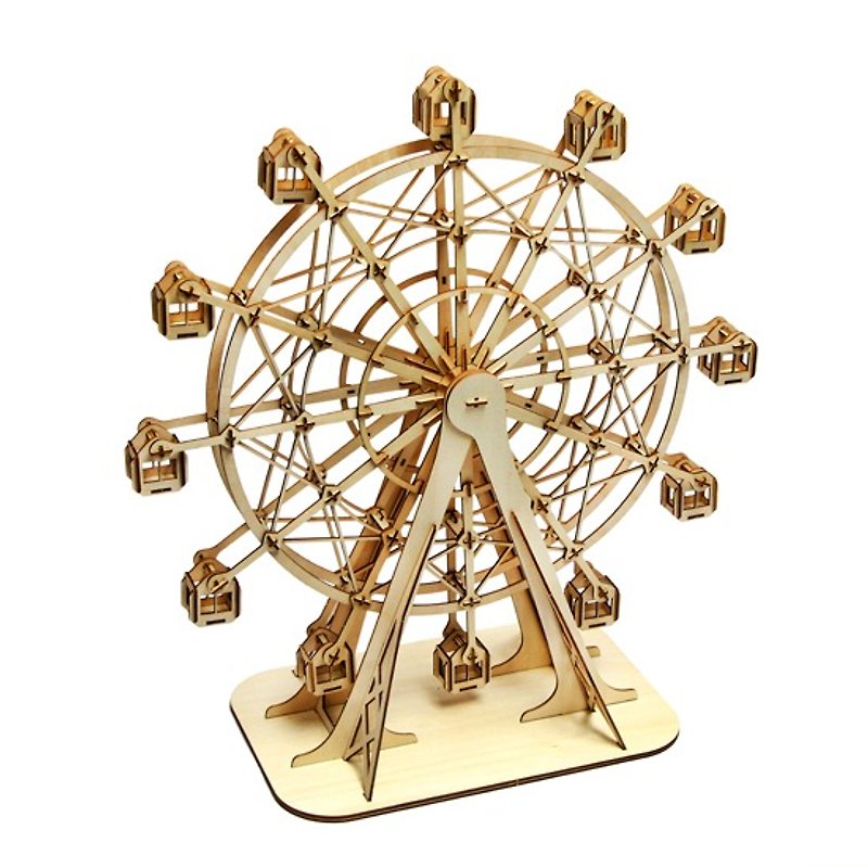 Jigzle 3D木拼图 | 大型摩天轮(高45cm) | 婚礼摆设 - 木工/竹艺/纸艺 - 木头 卡其色