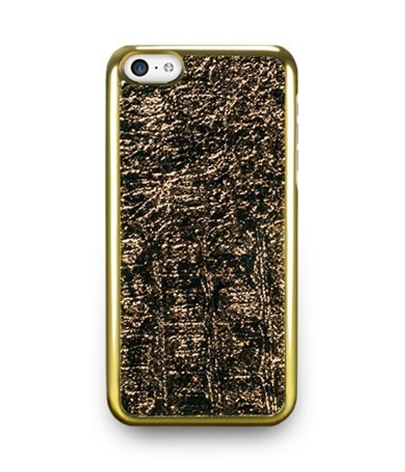 iPhone 5c 星灿压纹玻纤复合材料背盖-香槟金 - 手机壳/手机套 - 塑料 金色