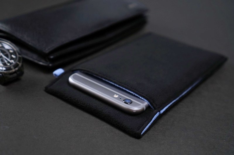 Ob2 基本款二代【黑栗静蓝】可擦拭手机套-适用全手机型号保护套 - 手机壳/手机套 - 聚酯纤维 蓝色