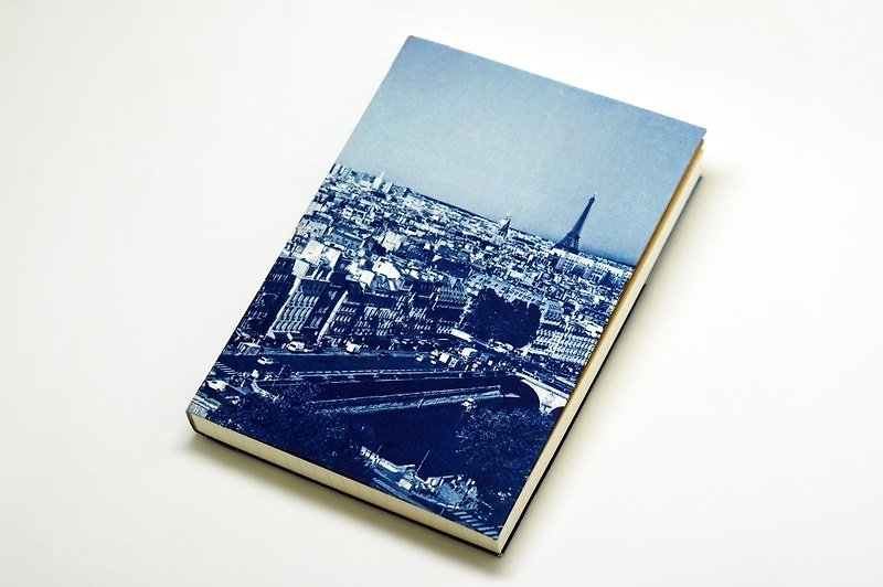手工蓝晒笔记本 - 巴黎与怪兽 - 笔记本/手帐 - 纸 蓝色