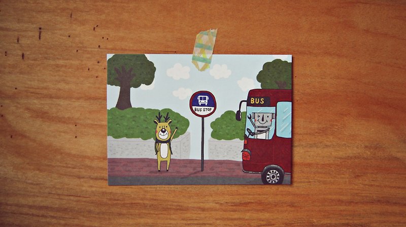 Bus Stop　明信片 - 卡片/明信片 - 纸 多色
