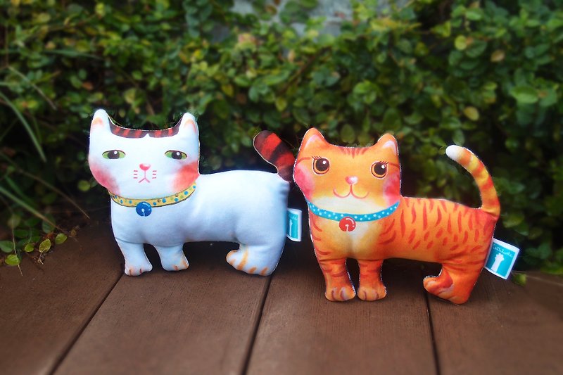 【Cattitude】有棉猫猫小玩偶Little Soft Toy 共2款 - 玩具/玩偶 - 棉．麻 多色