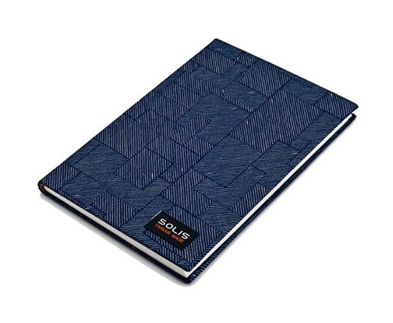 SOLIS [ 几何牛仔系列 ] 超泼水精装布面纪念手札 - 笔记本/手帐 - 纸 蓝色