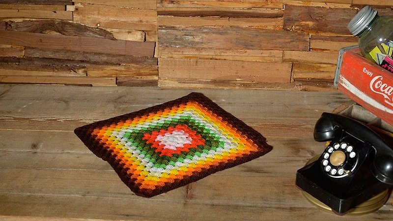 普普风手工编织毯 - 被子/毛毯 - 其他材质 多色