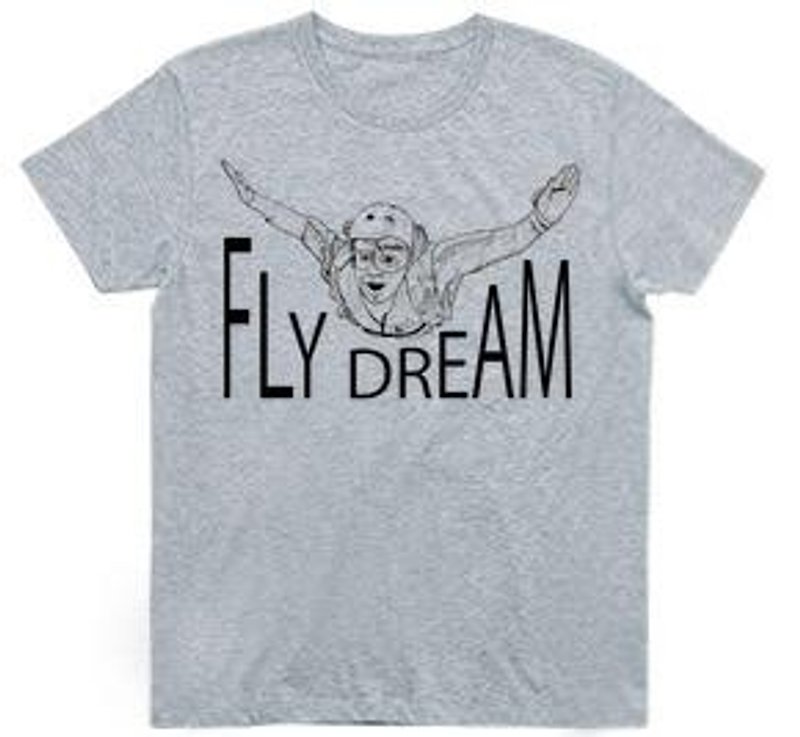 FLY DREAM（4.0oz gray） - 男装上衣/T 恤 - 其他材质 