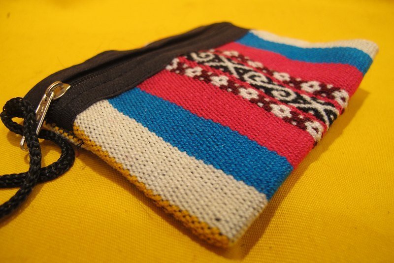 传统祕鲁织纹小置物包-蓝白 - 其他 - 其他材质 多色