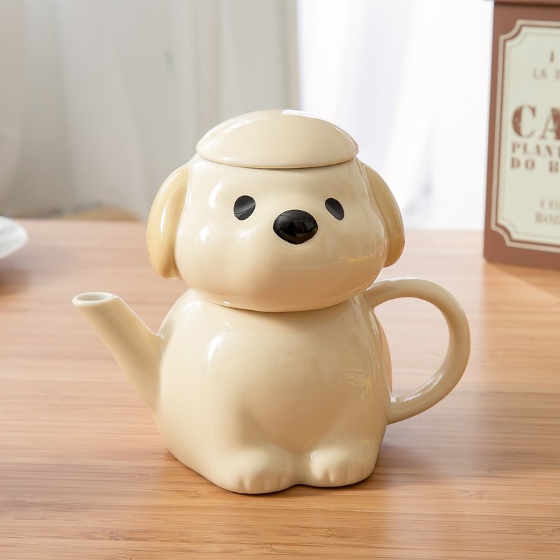sunart 杯壶组 - 小狗 - 茶具/茶杯 - 其他材质 咖啡色