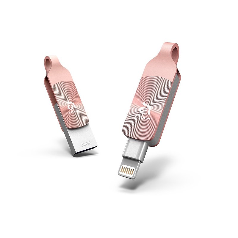 【福利品】iKlips DUO+ 32GB 苹果iOS USB3.1双向随身碟 玫瑰金 - U盘 - 其他金属 粉红色