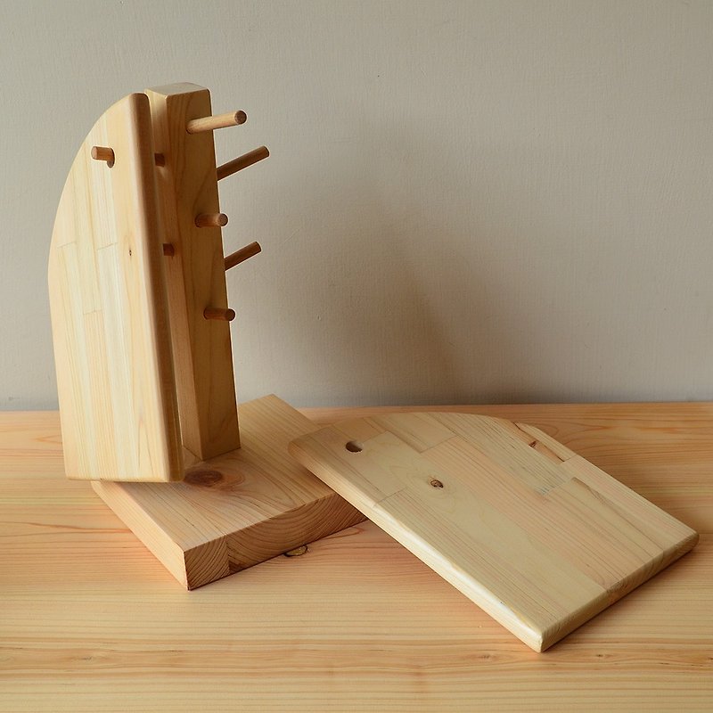 树形立架隔热垫组(日桧)、 杯架、隔热垫 - 厨房用具 - 木头 