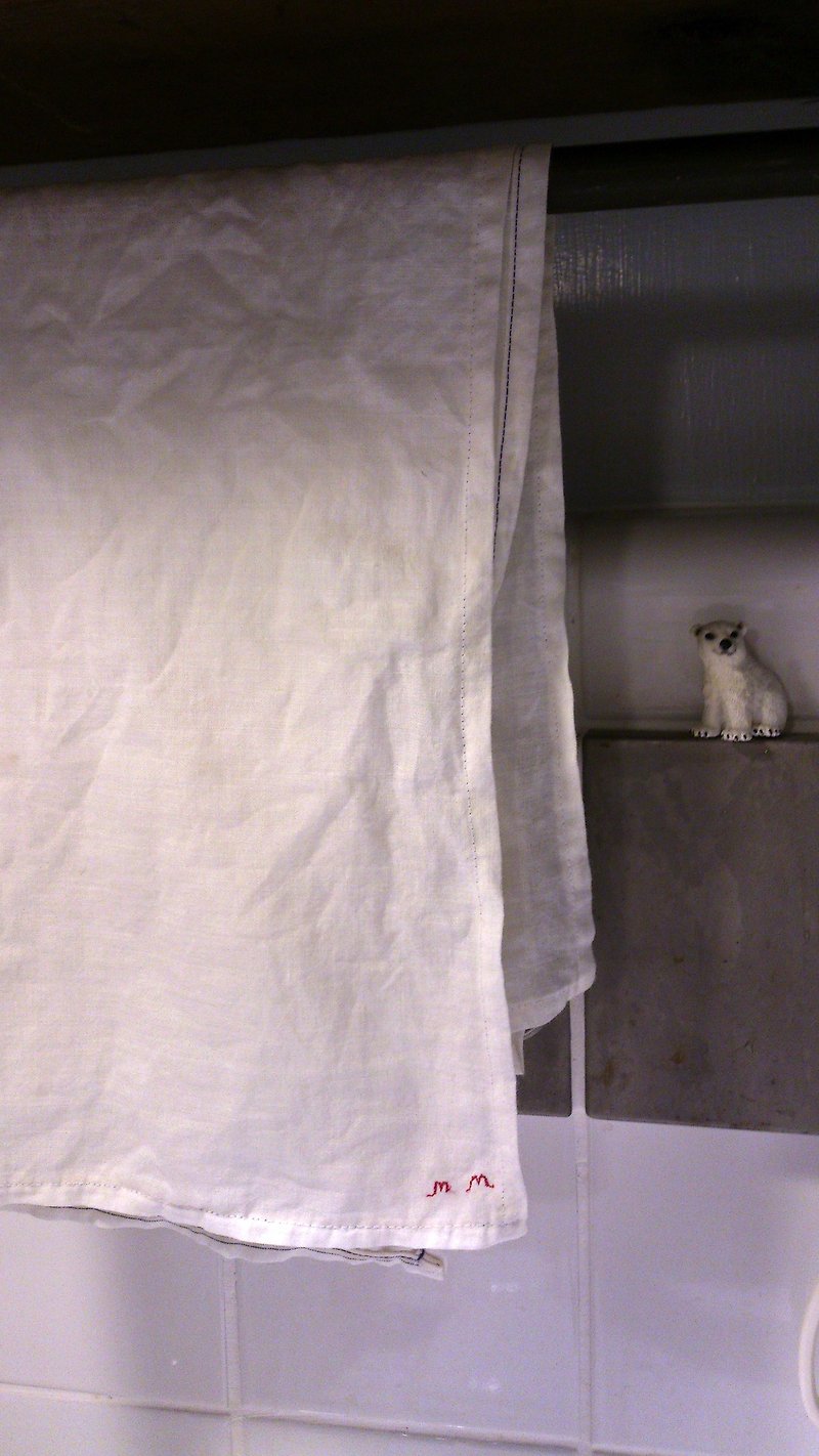 厨房用纯麻布巾 - 毛巾浴巾 - 其他材质 白色