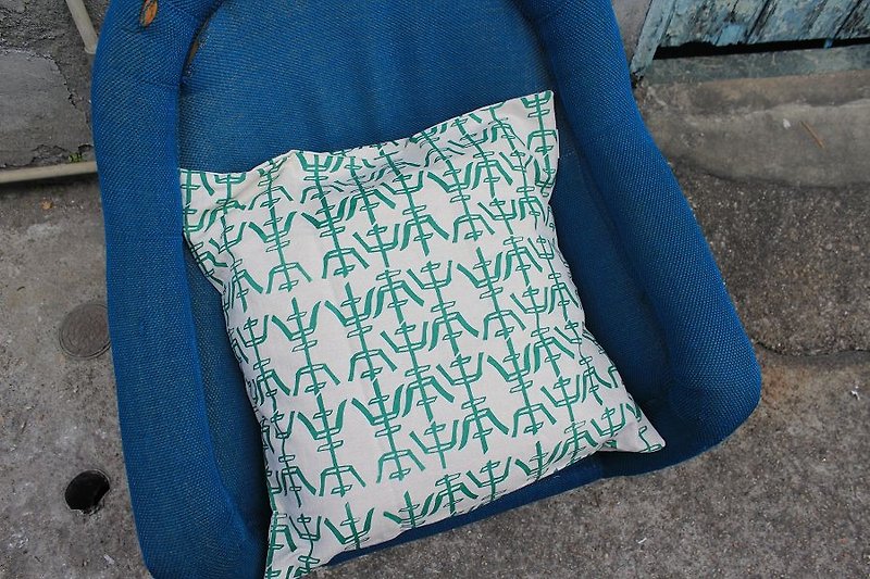 【ZhiZhiRen】厵 | 枕头套 - 盐程铁窗-绿 - 枕头/抱枕 - 其他材质 绿色