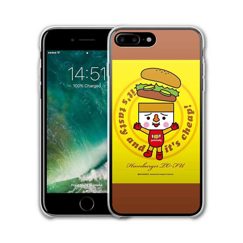 AppleWork iPhone 6/7/8 Plus 原创保护壳 - 豆腐汉堡 PSIP-291 - 手机壳/手机套 - 塑料 黄色