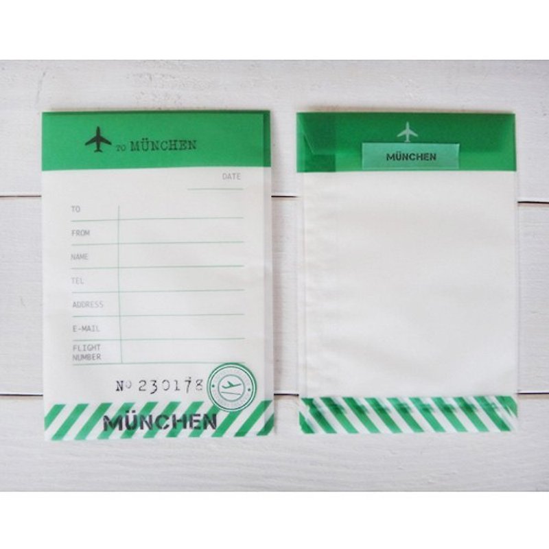 飞行信封袋-慕尼黑 - 信封/信纸 - 纸 绿色