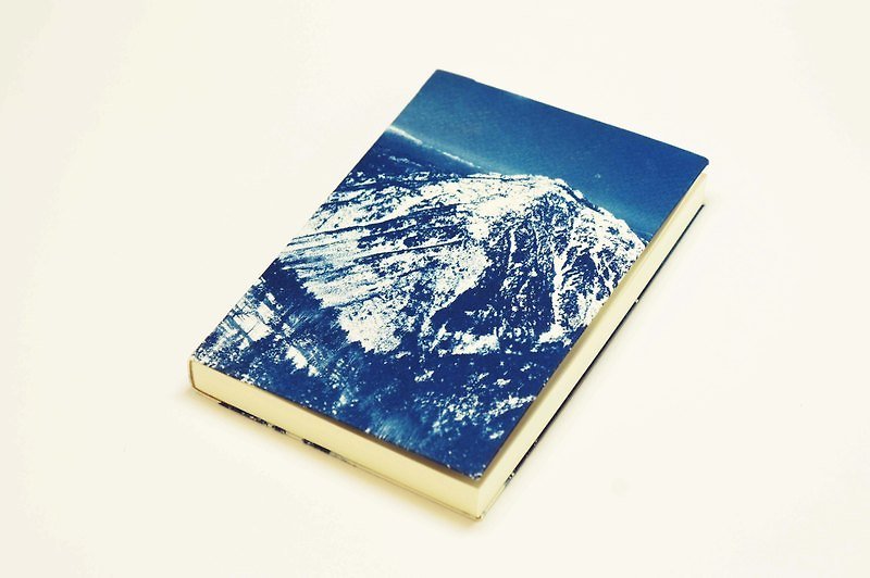 手工蓝晒笔记本 - 北陆山岳 - 笔记本/手帐 - 纸 蓝色