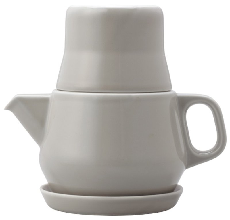 COULEUR 日式波佐见杯壶组 - 灰 - 茶具/茶杯 - 其他材质 灰色