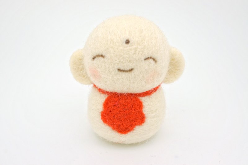 羊毛毡玩偶 -- 日式小地藏 - 玩偶/公仔 - 羊毛 白色