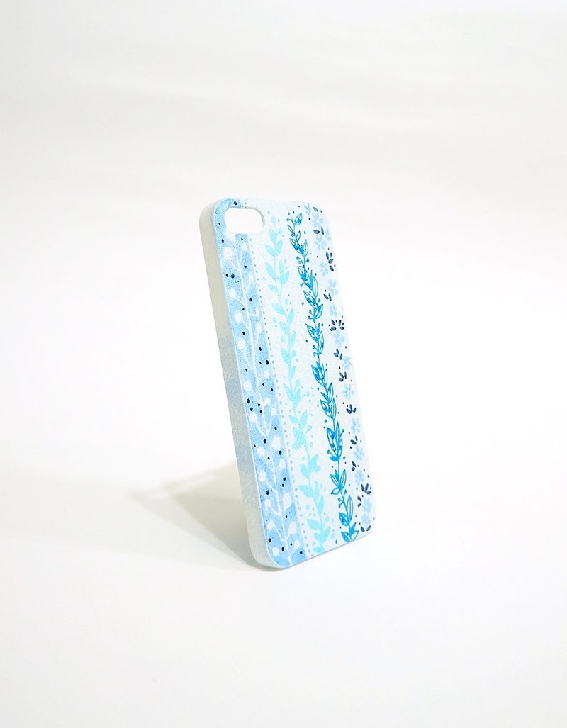 【春・和－手绘系列】iPhone 客制化限量保护壳 - 手机壳/手机套 - 塑料 蓝色