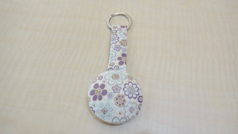 手感马卡龙钥匙圈 - Purple Flower - 钥匙链/钥匙包 - 其他材质 紫色