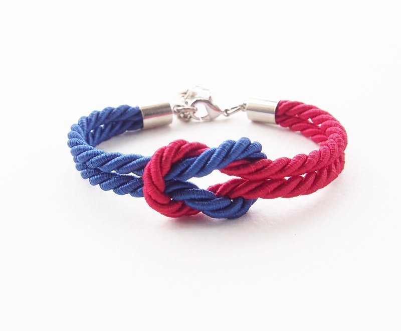 Red and blue nautical bracelet - 手链/手环 - 纸 红色