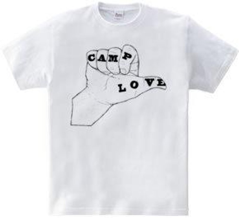 CAMP LOVE（T-shirt 5.6oz） - 女装 T 恤 - 其他材质 白色