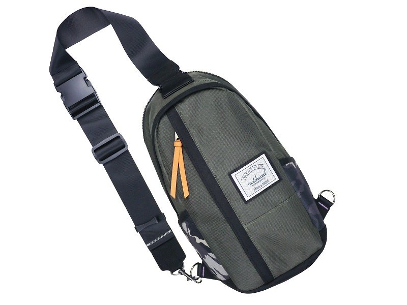军绿随身包 Matchwood Hunter Shoulder Bag 橄榄绿 单肩后背包 - 侧背包/斜挎包 - 防水材质 绿色