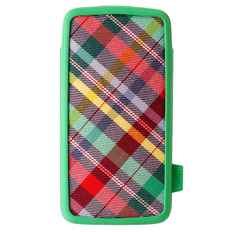 Vacii Haute 5寸手机保护套-格纹绿 - 手机壳/手机套 - 硅胶 绿色