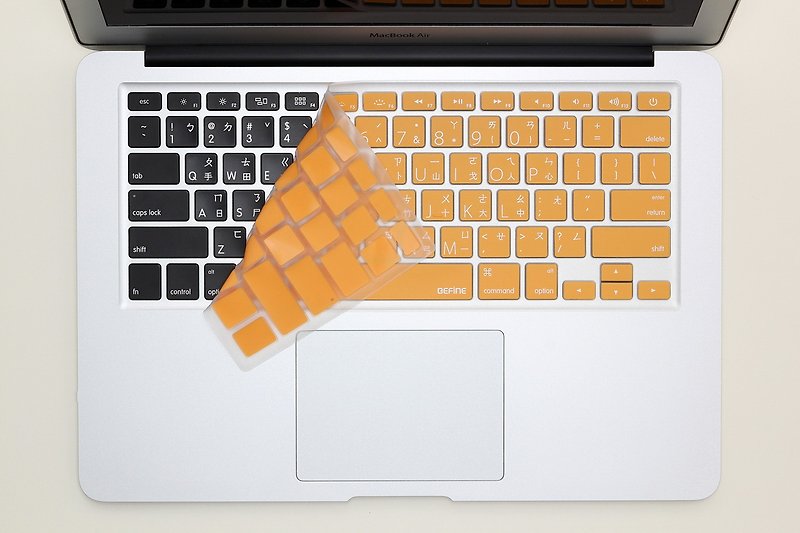 BF Apple MacBook Air 13 中文键盘保护膜-橘底白字8809305222511 - 平板/电脑保护壳 - 其他材质 橘色