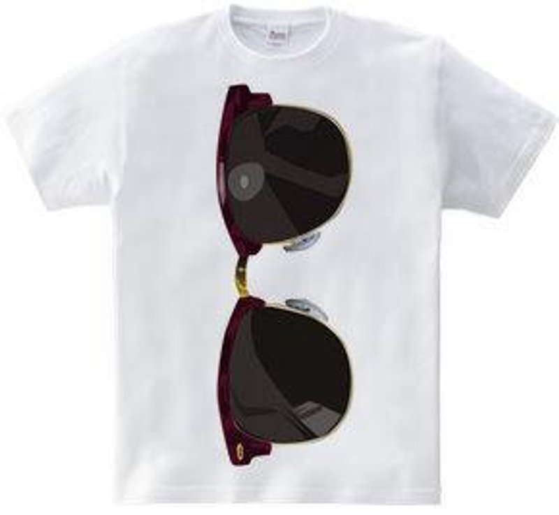 big sunglasses（T-shirt 5.6oz） - 女装 T 恤 - 其他材质 白色