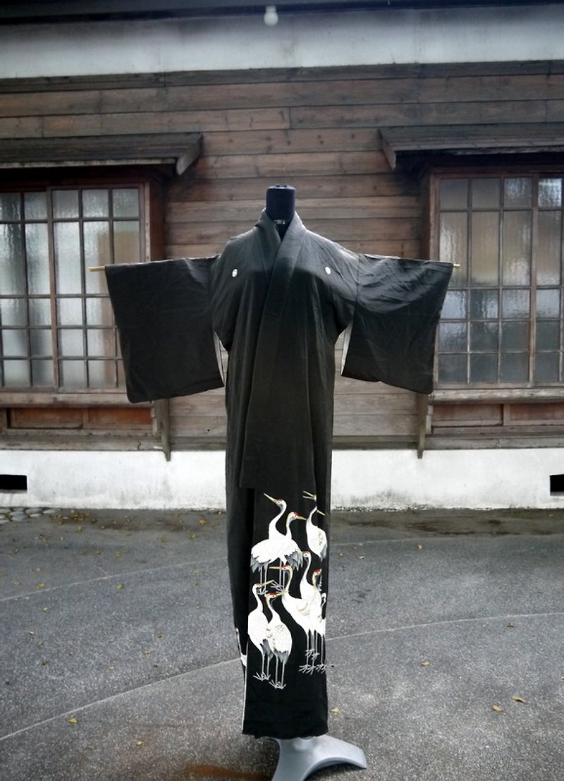日本 猜猜几只鹤 华丽古董和服 - 其他 - 其他材质 