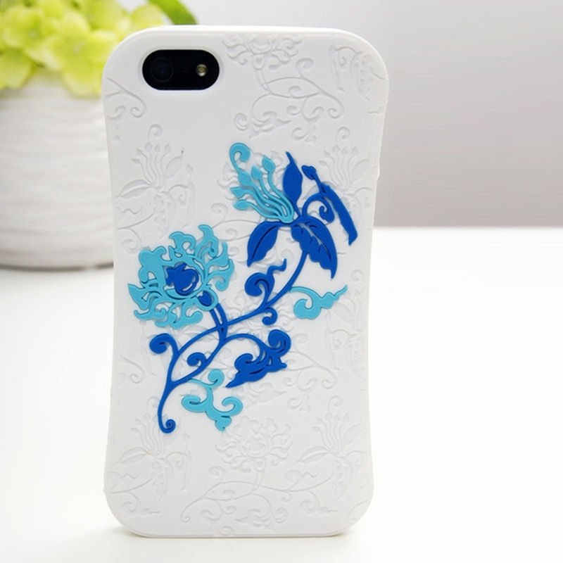 【喜朋 SiPALS】青花 iPhone 5/5S SE 硅制手机套 | 故宫授权 - 手机壳/手机套 - 硅胶 多色