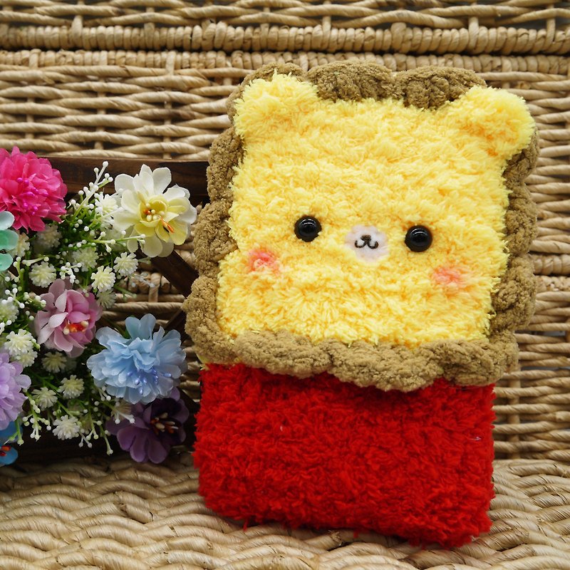 狮子-毛线编织 手机袋  手机包  iphone 三星 小米 - 手机壳/手机套 - 其他材质 黄色