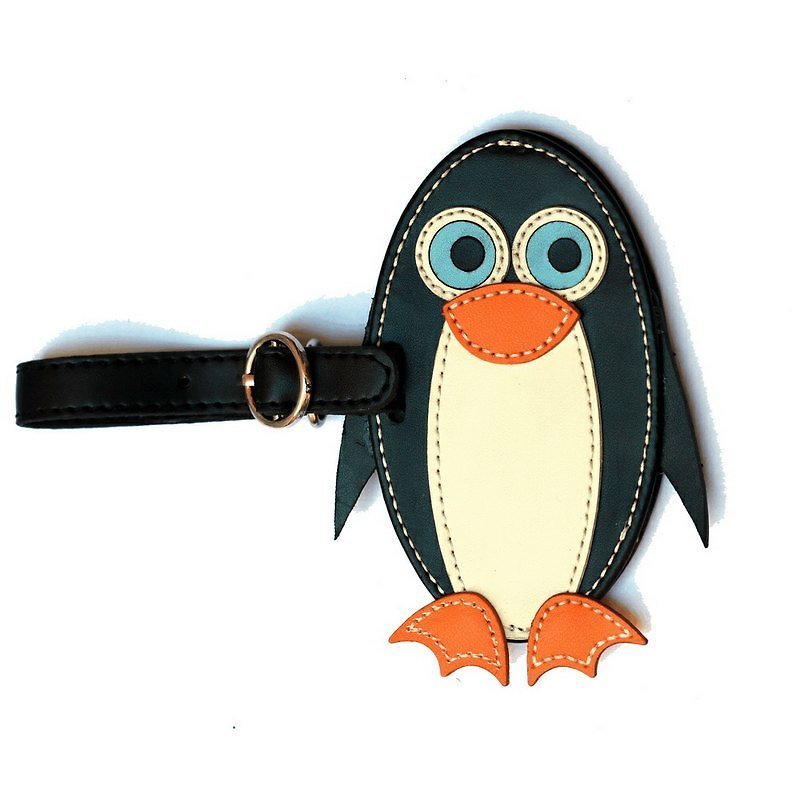 可爱动物造型行李吊牌 - 企鹅 - 证件套/卡套 - 塑料 