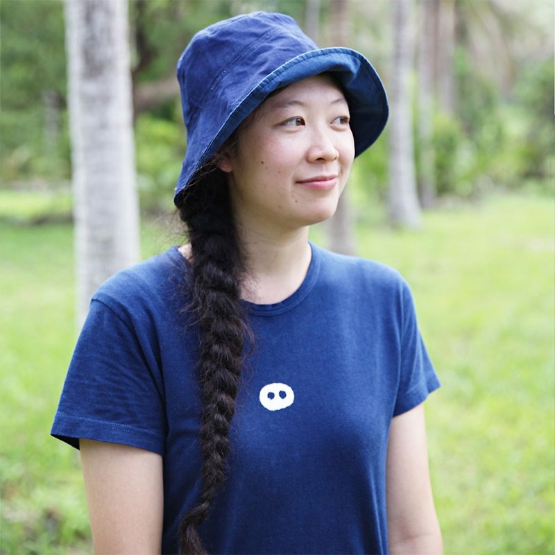 蘑菇Mogu 天然染  / 有机棉T / 小满 K - 中性连帽卫衣/T 恤 - 其他材质 蓝色