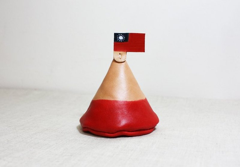 我的小土丘-零钱包-台湾国旗款 - 零钱包 - 真皮 红色