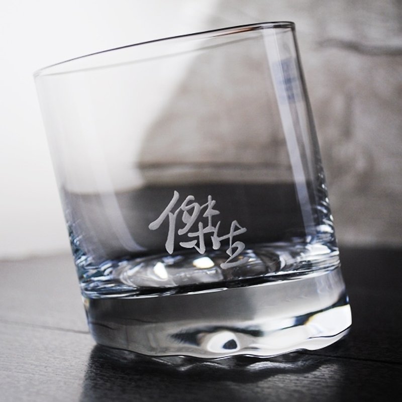 300cc【MSA 书法水晶杯定制】SCHOTT ZWIESEL德国蔡司10°Barserie水晶威士忌杯 世界最佳的水晶玻璃 定制化 - 酒杯/酒器 - 玻璃 灰色