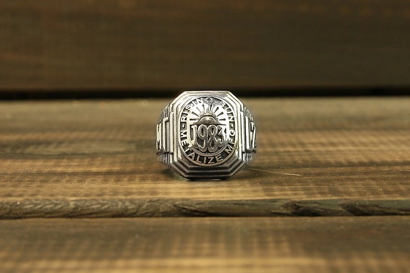【METALIZE】荣耀戒指 925银版本 - 戒指 - 其他金属 灰色