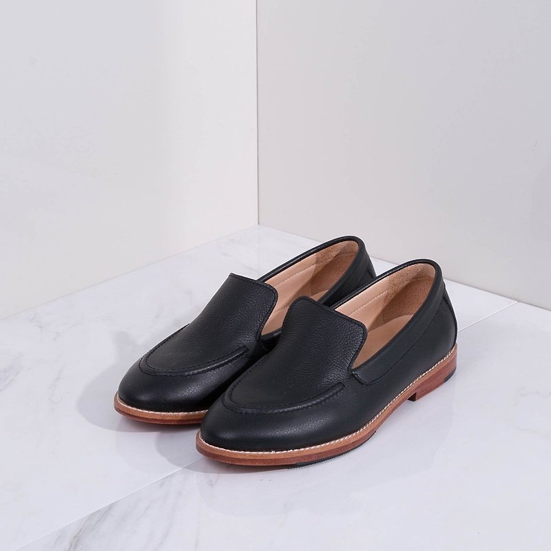 K. Loafer Black - 女款休闲鞋 - 真皮 黑色