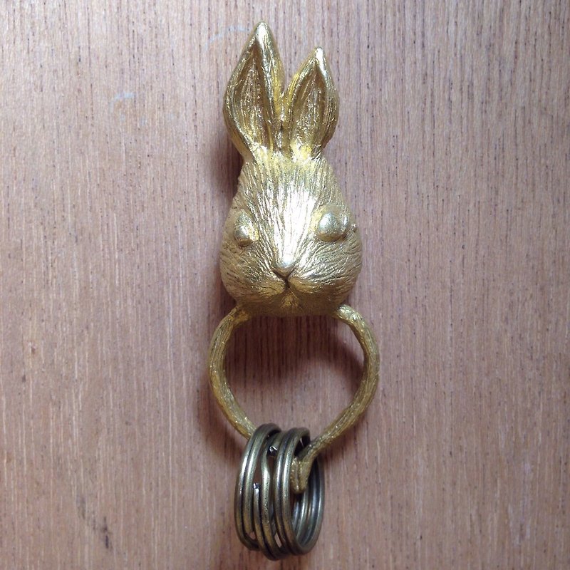 emmaAparty手工纯铜钥匙圈 '' 兔子帮你拿'' - 钥匙链/钥匙包 - 铜/黄铜 