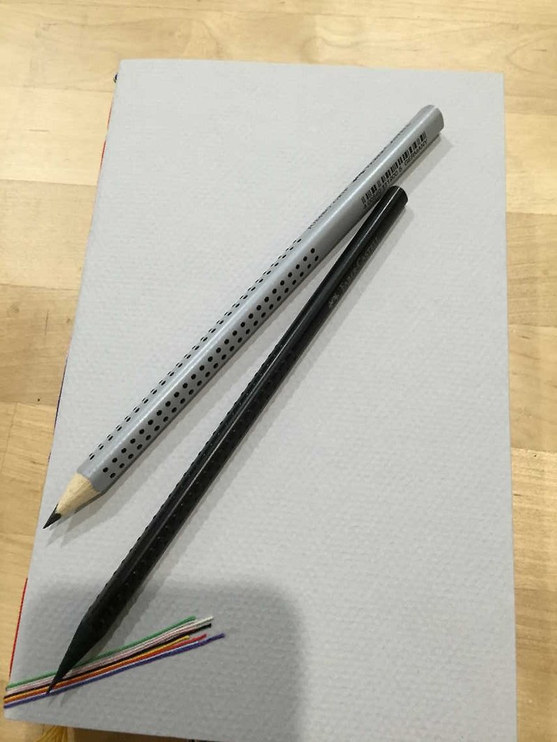 【Nature Works | 自然系】手作笔记本+FaBer-Castell无毒铅笔 - 笔记本/手帐 - 纸 灰色