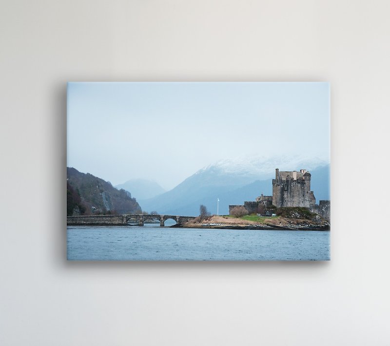 “摄影”苏格兰高地 城堡  Eilean Donan Castle 油画框 - 海报/装饰画/版画 - 纸 蓝色