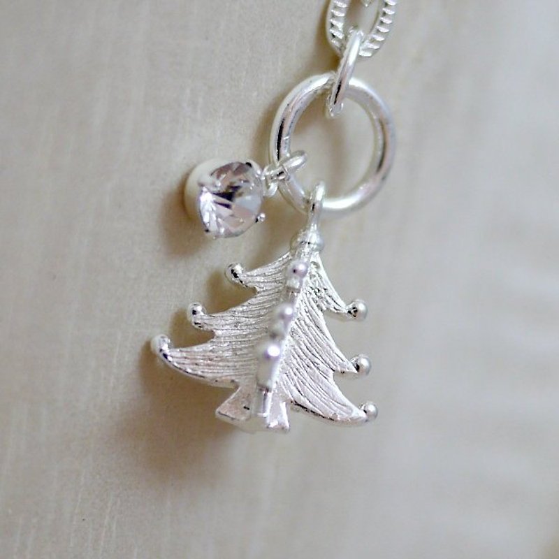 【金夏琳 · 饰品】 圣诞树手链 银白色 - 手链/手环 - 其他金属 