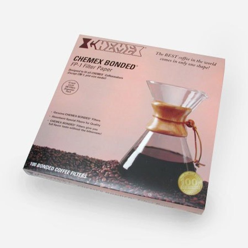 美国 Chemex 手冲咖啡壶 / 三杯份专用滤纸 （半月形） - 厨房用具 - 纸 