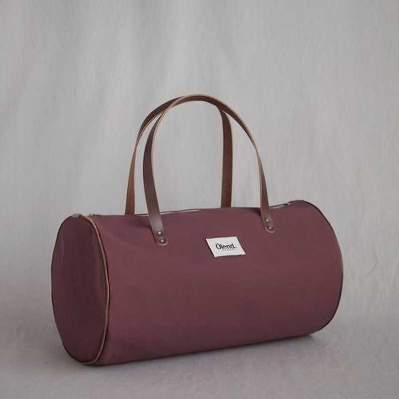 |西班牙手工制作| Ölend Lupe 帆布圆桶包 (Bourdeaux 波尔多红) - 手提包/手提袋 - 其他材质 红色