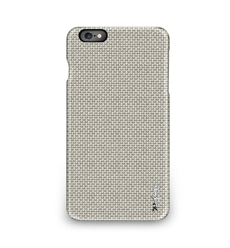 iPhone 6 Plus -The Weave Series 编织纹保护背盖- 卡其灰 - 手机壳/手机套 - 其他材质 灰色