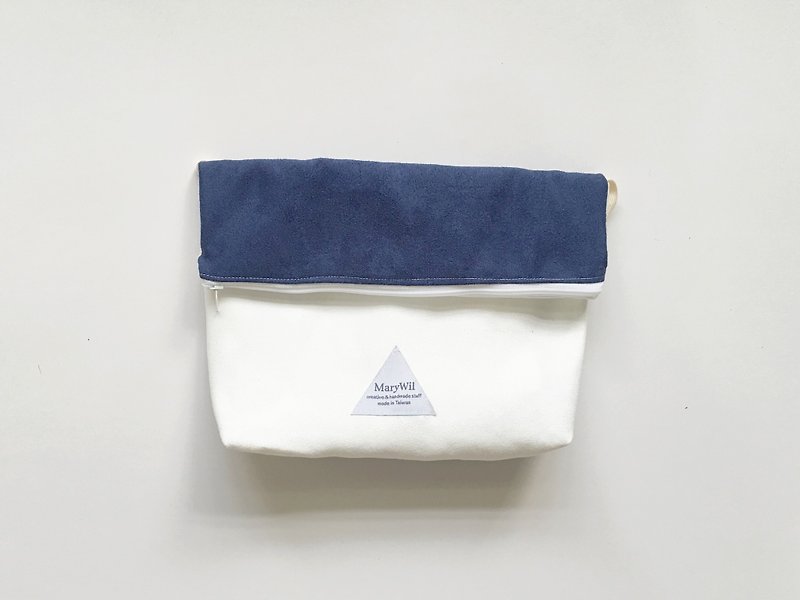 MaryWil双色蛋糕包-蓝蓝白起司 - 侧背包/斜挎包 - 其他材质 蓝色
