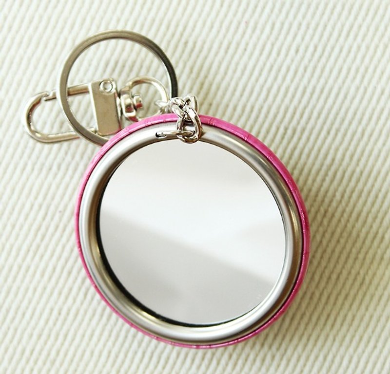 化妆镜钥匙圈-GO BABY - 吊饰 - 其他材质 粉红色