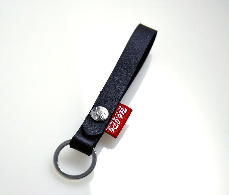 u6-jp6 个性皮革钥匙圈、婚礼小物 - 钥匙链/钥匙包 - 真皮 黑色